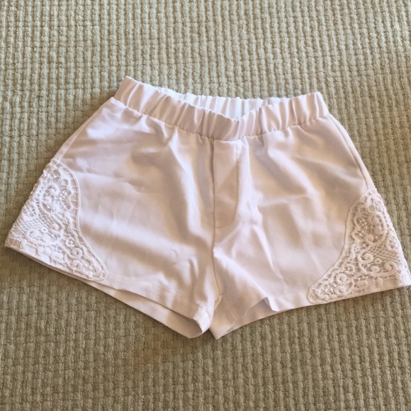 White soft shorts