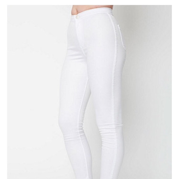 NWT American Apparel White Easy Jeans