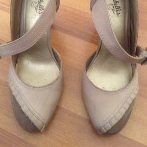 Heels shoes suede leather