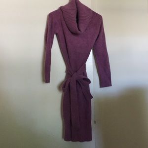 Purple sweater dress!