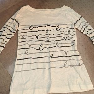 LOFT quarter length sleeve shirt