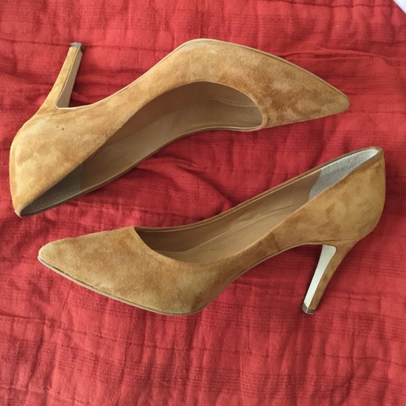 J. Crew brown suede pumps