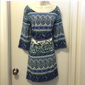 Paisley print dress