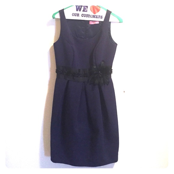 Sleeveless Navy Sheath Dress from Eliza J, sz 4