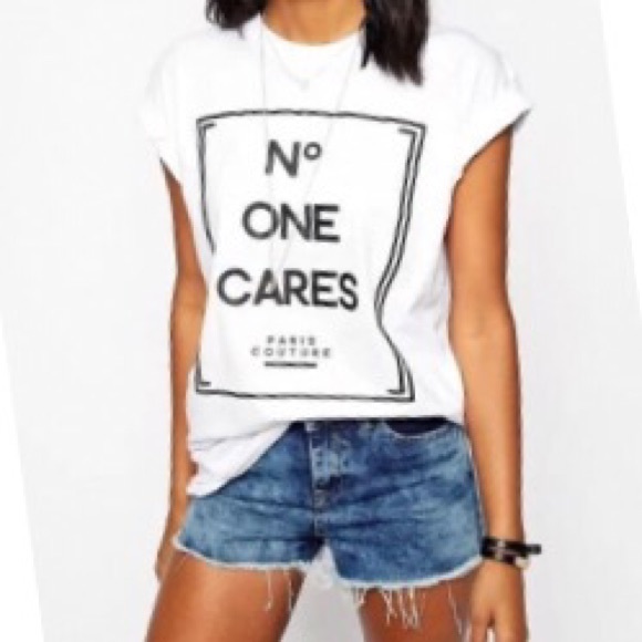 "No one cares" shirt 🙅🏼😆 new Size: S and M - Picture 2 of 3