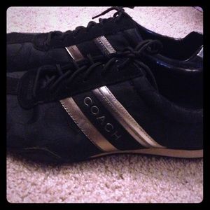 Black Coach sneakers
