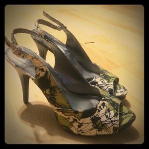 Nature Patterned High Heels