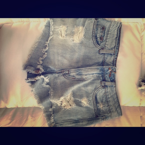 Denim high waisted shorts - Picture 1 of 1