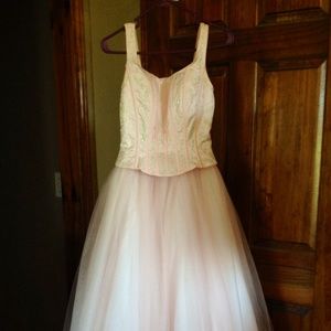 Light pink evening gown