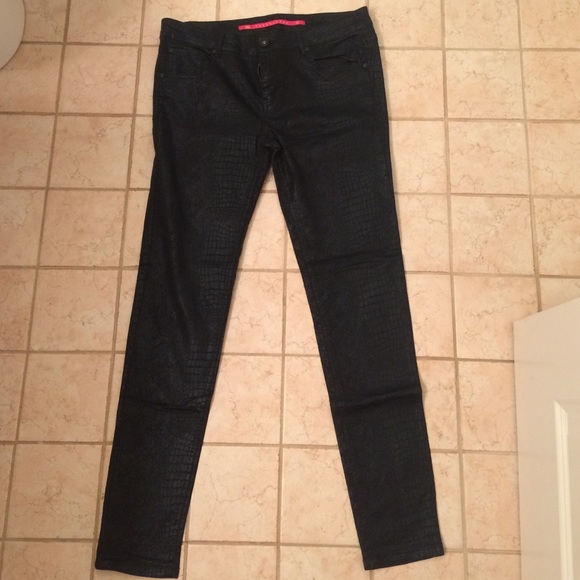 Snake skin print jeans