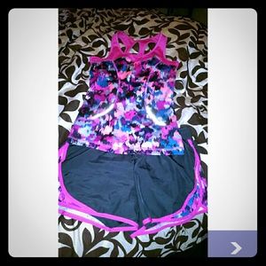 Athletic workout outfit