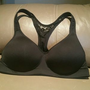 Victoria's secret black lacy sports bra