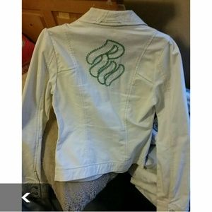 White jean jacket by Rocawear
