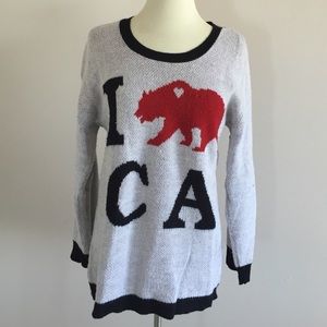 I love California grey sweater
