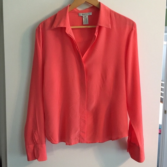nine west silk blouse