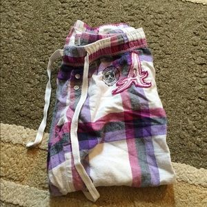 Aeropostale Pj Pajama Pants Lounge purple white