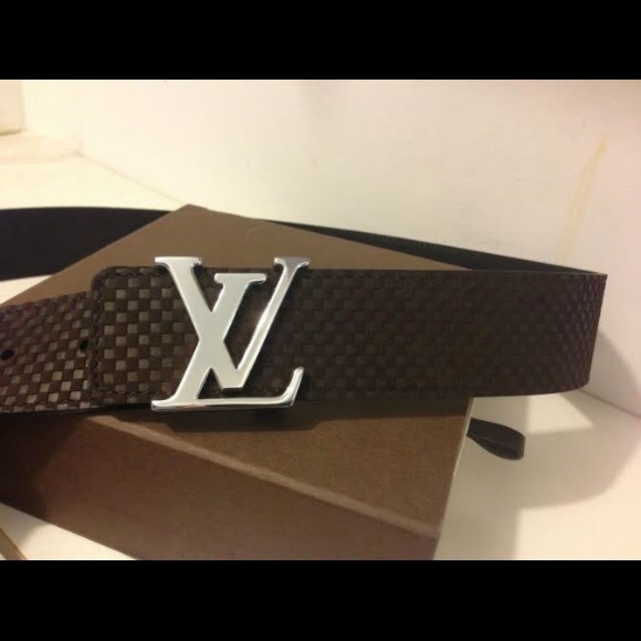 Louis Vuitton BROWN SUEDE MENS BELT - Picture 2 of 4