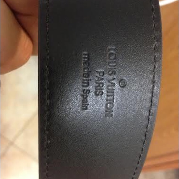 Louis Vuitton BROWN SUEDE MENS BELT - Picture 4 of 4