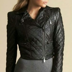 Black quilted Bebe jacket