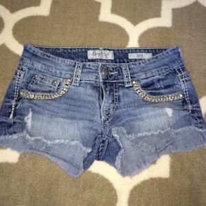 Denim shorts