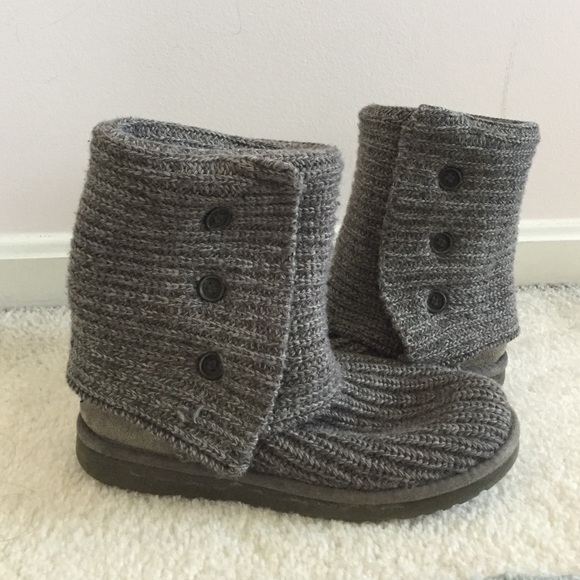Knit grey UGG boots