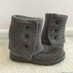 Knit grey UGG boots
