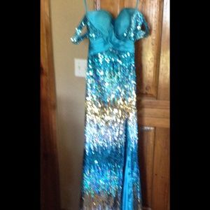 Beautiful floating evening gown