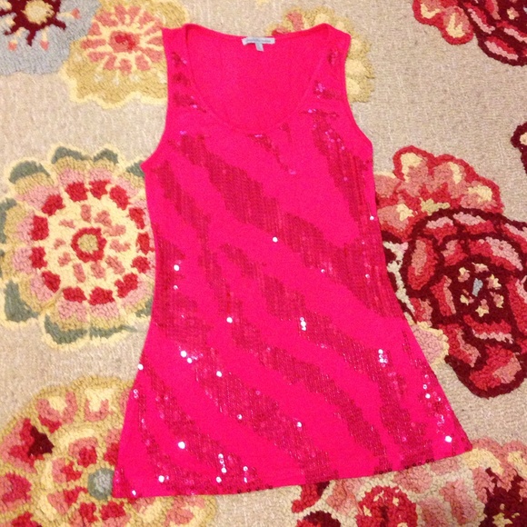 Charlotte Russe sleeveless sequined top