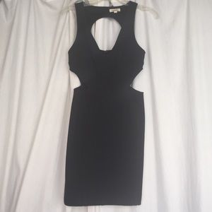 Silence and Noise Cut Out Black Dress