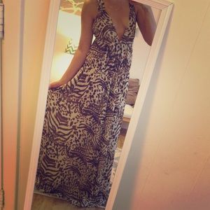 Leopard print maxi dress (Victoria Secret)