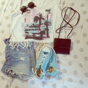 Sky Blue Converse Sneakers