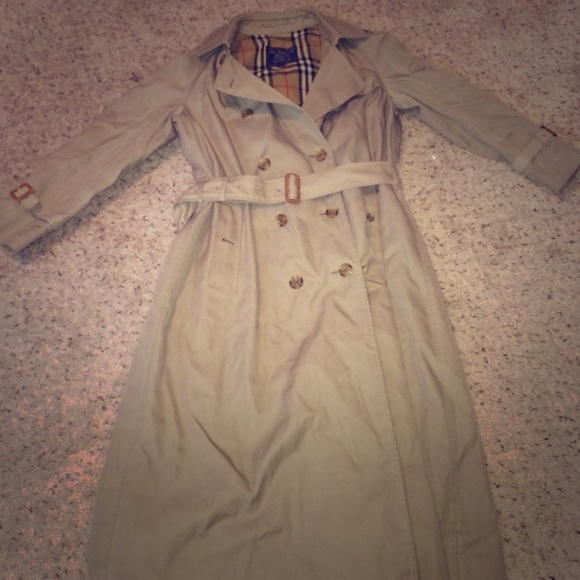 Vintage tan trench coat