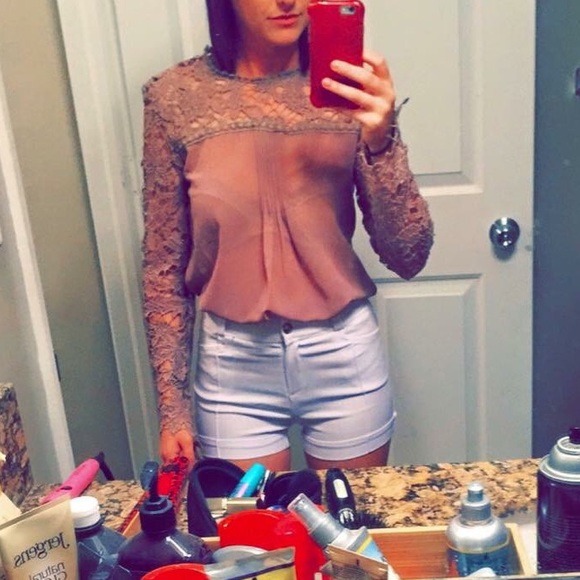 Tan Floral Shirt