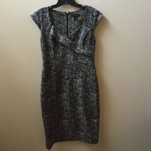 Black and white patterned dress