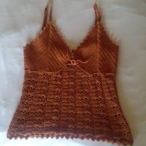Orange Knitted Bralette/Top