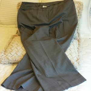Grey print dress slacks