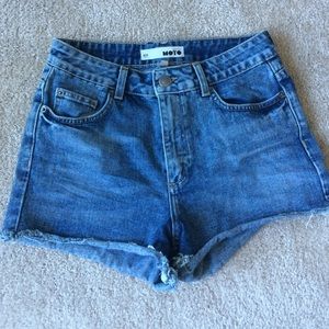 NBW Top Shop Moto vintage high-rise cut offs