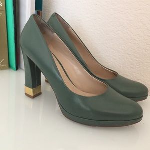 Nine West Jade Green Heels