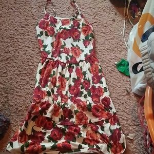 Floral print mini dress