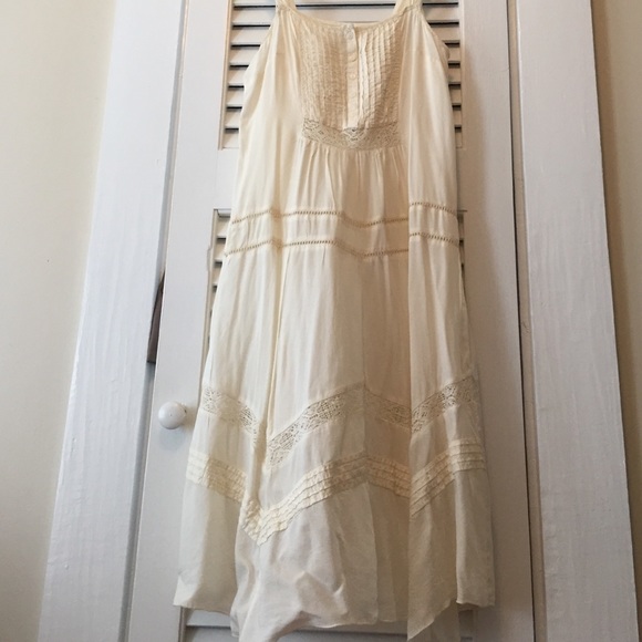 Off white below knee dress