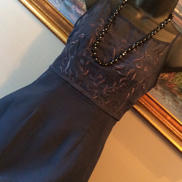 💞LEE MORI💞dark blue special occasion dress