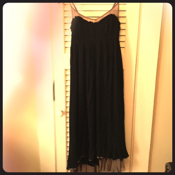 Long dress Black and Tan
