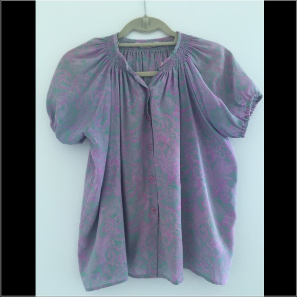 Tucker silk top