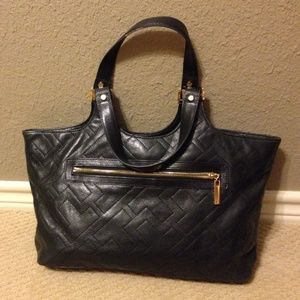 🎉SALE🎉 Tory Burch Black Leather Tote