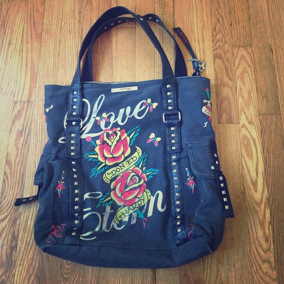 Authentic Large Ed Hardy Tote