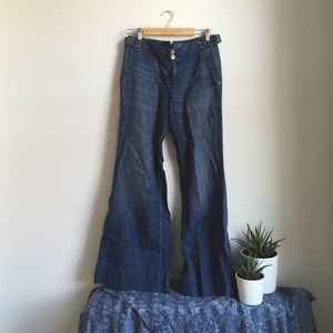 Linen Wide Leg Jeans