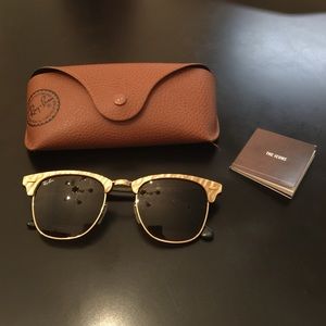 Authentic Ray- Ban Clubmaster Sunglasses