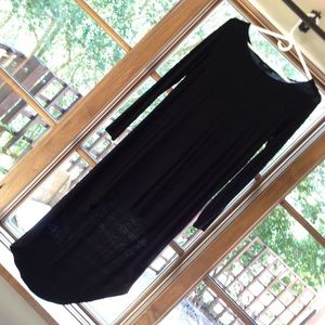 Black high-low dress