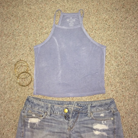 Light blue crop top💙