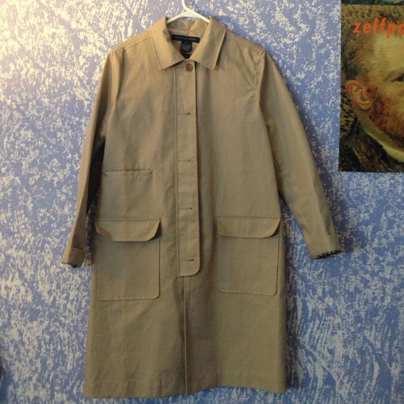 french connection trench coat - like new!